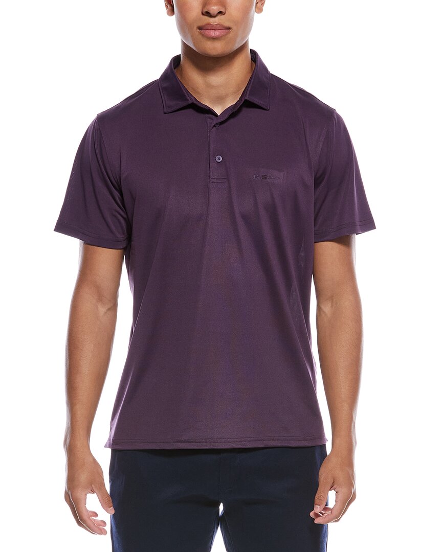 mens Sports Fit Polo Shirt, l, Purple
